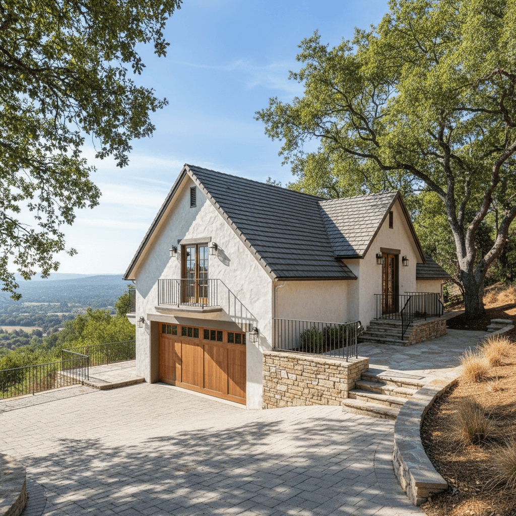 Hillside Paver Driveway